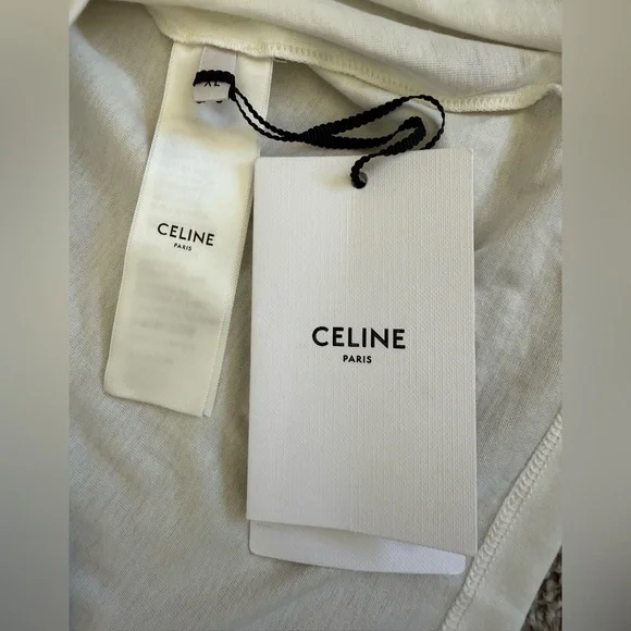 NWT Authentic CELINE Loose T-SHIRT in Cotton Jersey - Picture 5 of 6